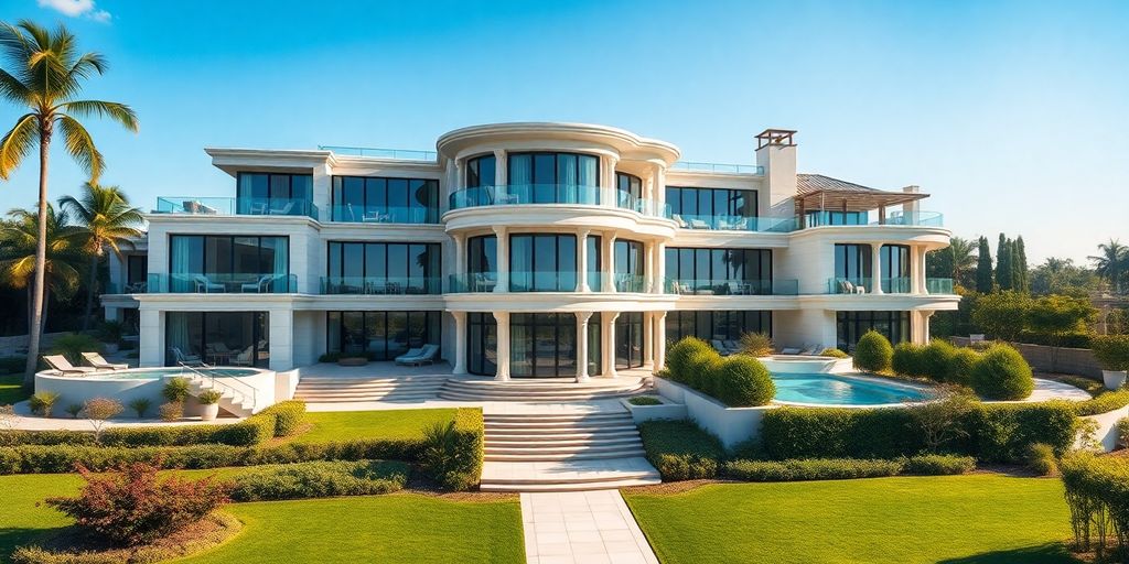 Luxury real estate property with modern architecture and amenities.