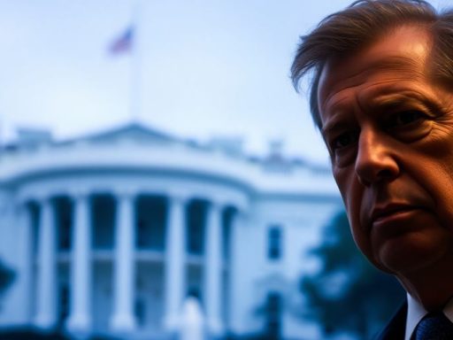 CZ in suit, standing before the White House backdrop.