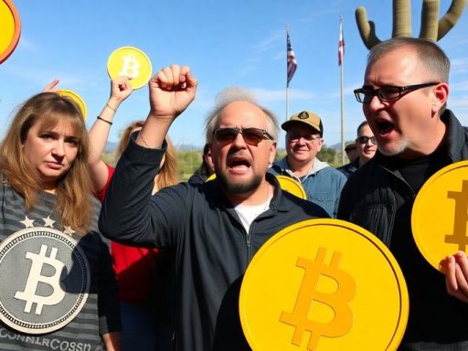 Frustrated Bitcoin advocates in Arizona express their outrage.