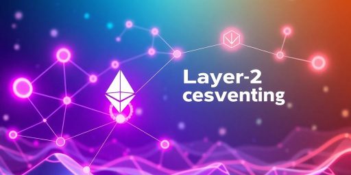 Visual of interconnected nodes representing Ethereum Layer-2 solutions.